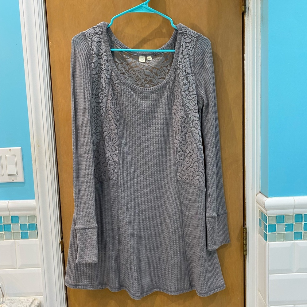 Grey Anthropologie nightgown